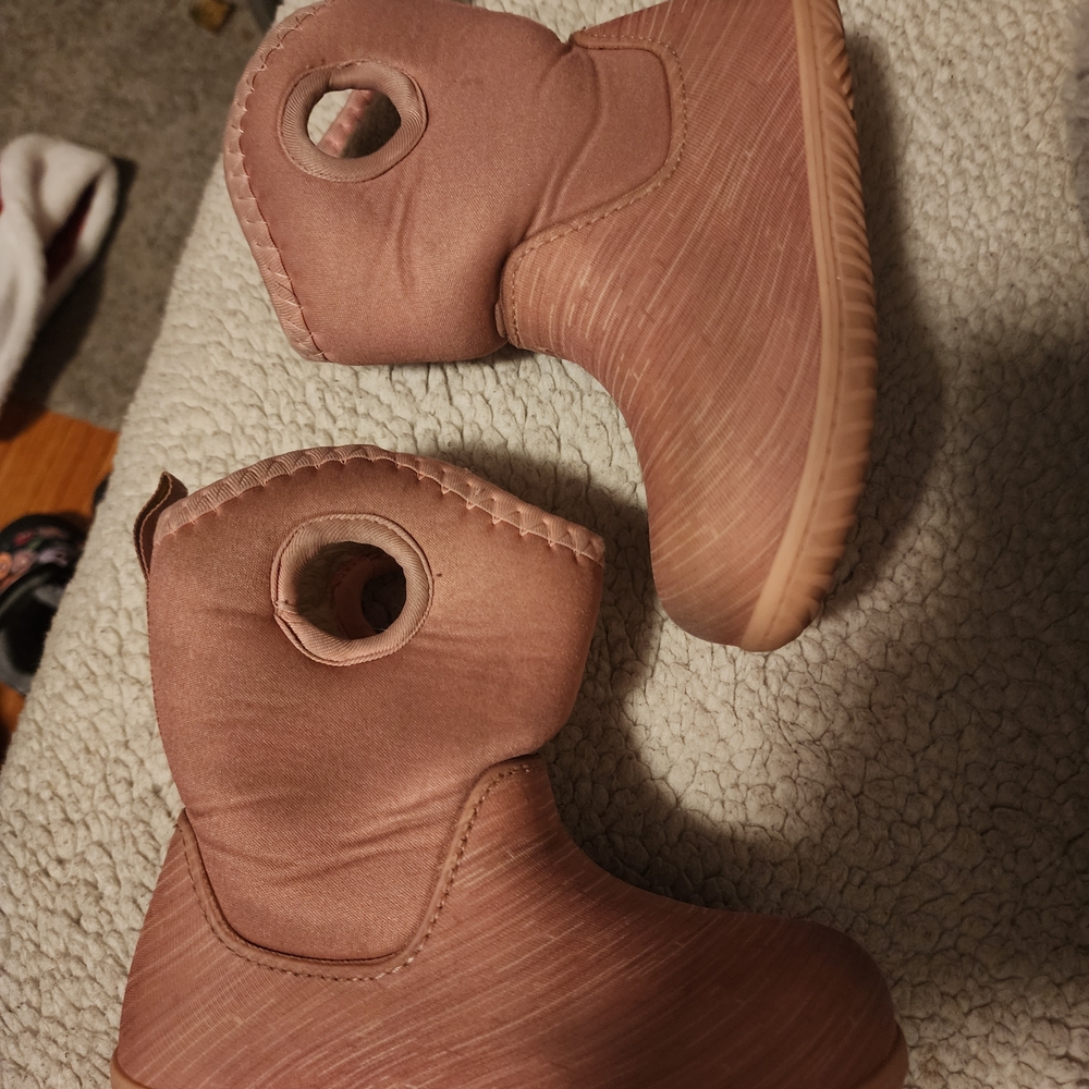 Kids Pink Jan And Jul Snow And Rain Boots